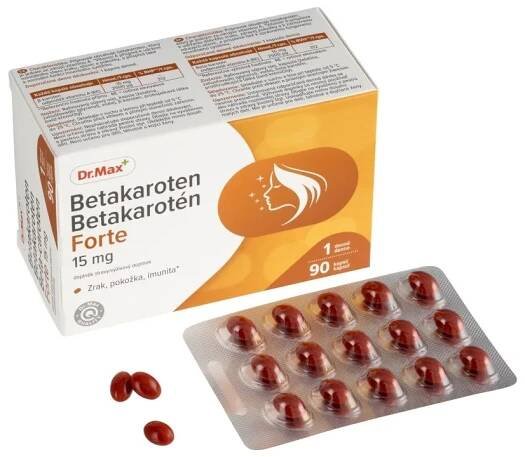 Dr. Max Betakaroten Forte 15 mg 90 kapslí