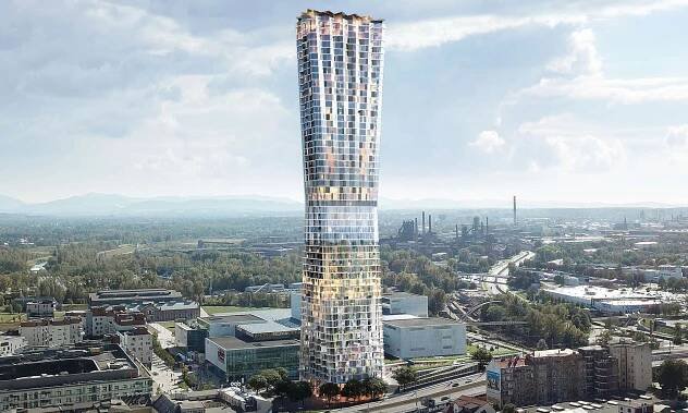 Nejvyšší český mrakodrap Ostrava Tower bude mít tvar přesýpacích hodin – DesignMag.cz