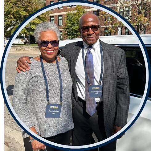 Patrice Gaines '90 and Derwin Johnson '90