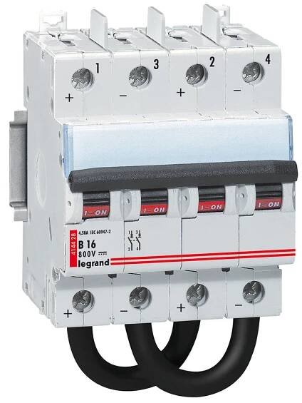 Jistič DX-4,5KA 16A 800V DC