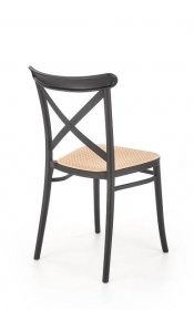 Jídelní židle K512 - černá + hnědá