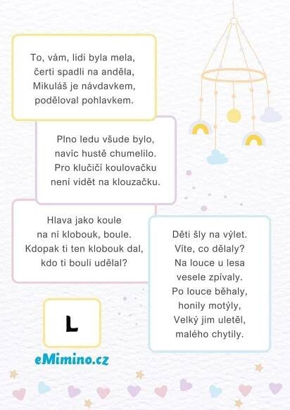 Ke stažení: Logopedické říkanky, které děti baví! - eMimino.cz