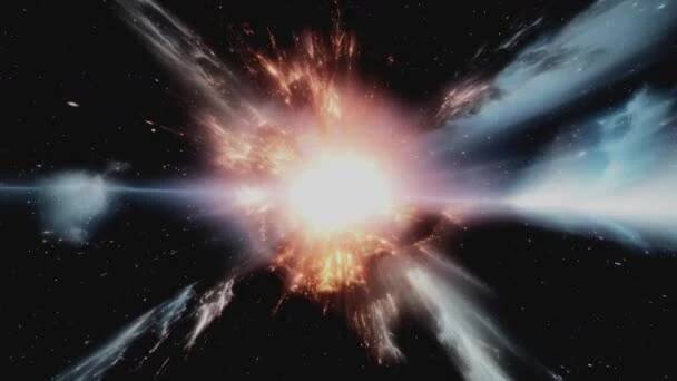 Zažijte ohromující kosmickou explozi energie a světla. — Stock záběr