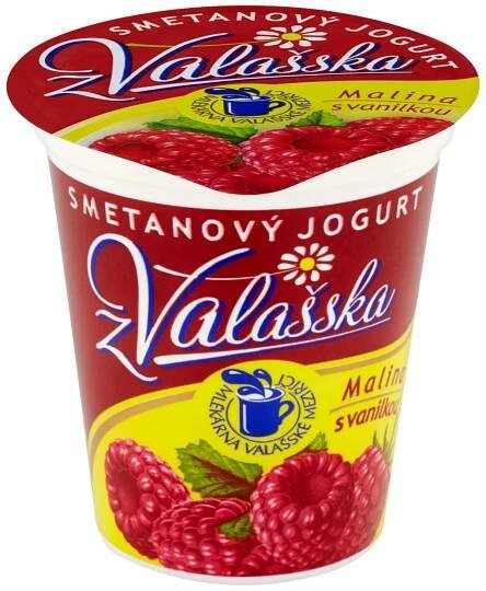 Smetanový jogurt malina, vanilka