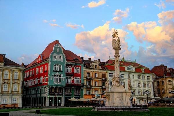 Památník Nejsvětější Trojice - Temešváru, Rumunsko — Stock obrázek