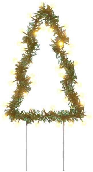 Petrashop Vánoční světelné dekorace s hroty 3ks Stromek 50 LED diod 30 cm 357729