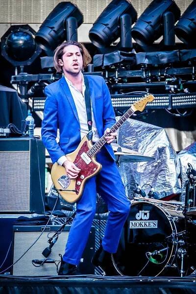 Lily James 'shares kiss with Queens Of The Stone Age rock star Michael Shuman'