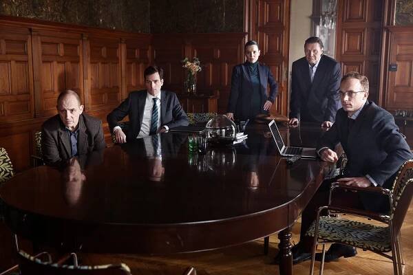 Modus smrti - Epizoda 2 - Z filmu - Samuel Fröler, Christopher Wollter, Lo Kauppi, Johan Rabaeus, Albin Flinkas