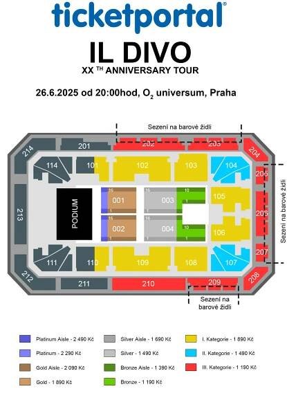 IL DIVO – XXth Anniversary Tour – O2 universum