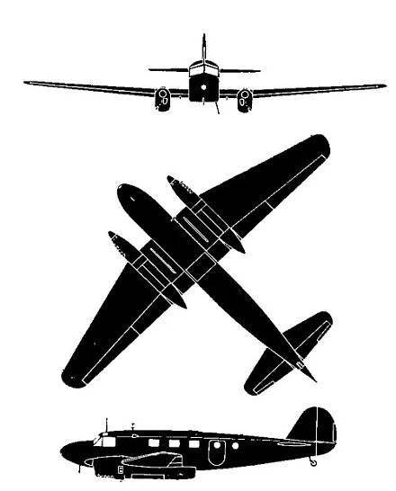 Soubor:Nord C449-1 Goeland 3-view silhouette.jpg – Wikipedie