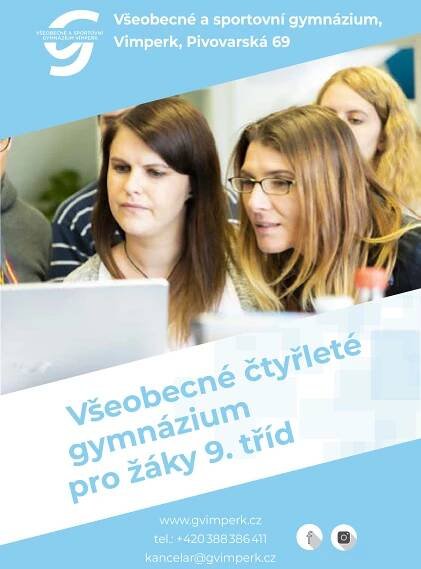 Studijní obory | Všeobecné a sportovní gymnázium, Vimperk, Pivovarská 69