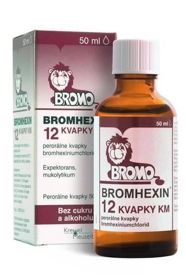 Bromhexin 12 kvapky KM uvoľňuje hlieny | Lekáreň Lieky24.sk