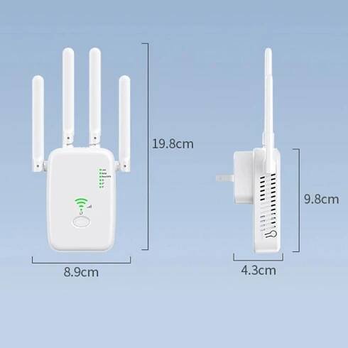 1200 Mb/s 5G bezdrátový Wifi opakovač 5G/2,4G dvoupásmový zesilovač Wifi zesilovač signálu Network Extender 802.11ac Gigabit Long Range WiFi Booster 2024 Novinka