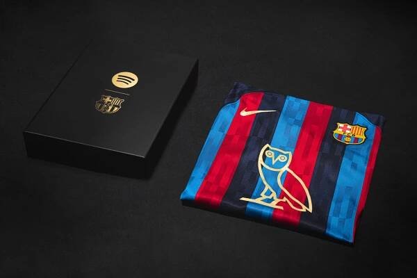Spotify and FC Barcelona Celebrate Drake’s Streaming Milestone With a Limited-Edition Shirt — Spotify