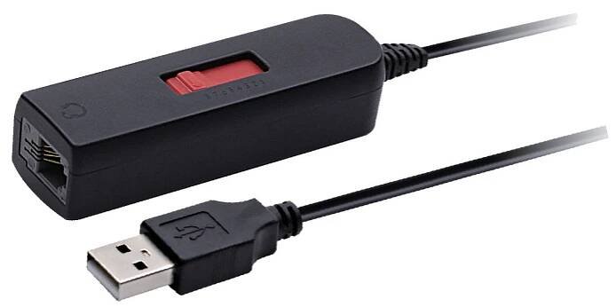 Female RJ9 to USB Headset Adapter