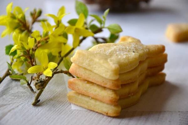 Classic Shortbread Cookies with Lemon Zest and Vanilla - Tasted Stories