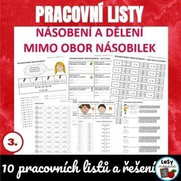 Násobení a dělení mimo obor násobilek - PL