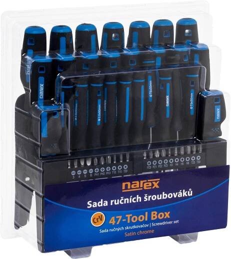 NAREX 47-TOOL BOX sada šroubováků a bitů 47-dílná 65405966