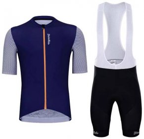 HOLOKOLO Cyklistický krátký dres a krátké kalhoty - GLAD ELITE - černá/modrá