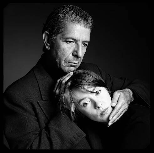 Deborah Feingold, Leonard Cohen and Suzanne Vega, 1989