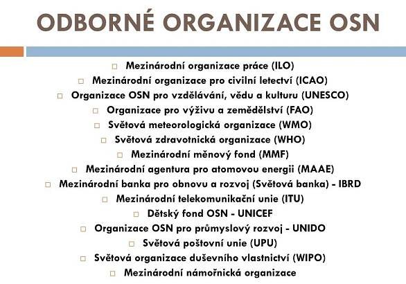 PPT - ORGANIZACE SPOJENÝCH NÁRODŮ PowerPoint Presentation, free download - ID:4093906