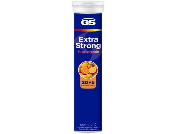 GS Extra Strong Multivitamin pomaranč eff.tbl.20+5 1×20+5 tbl, výživový doplnok