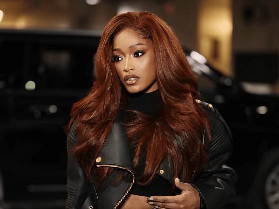 Add Keke Palmer's Green Chrome French Manicure to Your Winter Mood Board