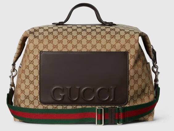 GG canvas medium duffle bag