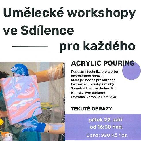 Umělecký workshop-Acrylic pouring