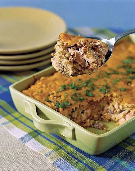 Chicken and Cornbread Casserole