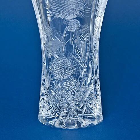 Křišťálová váza SMILE broušená, dekor BODLÁK, 255 mm, Crystalite BOHEMIA