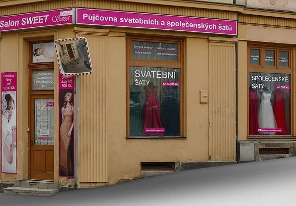 Polepy oken a výloh – řezaná a tištěná reklama | Grafická dílna Jablonec