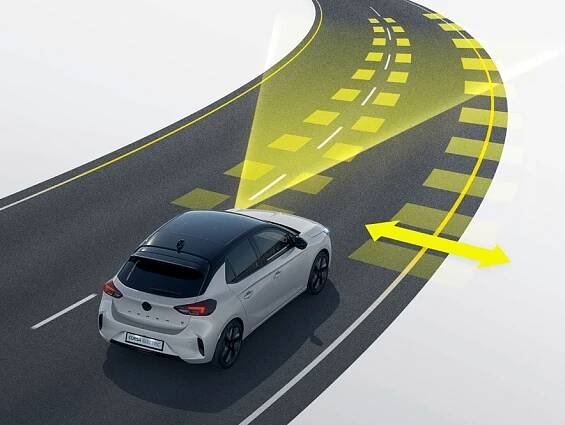 Opel, Corsa-e, LSistema per il mantenimento della corsia di marcia