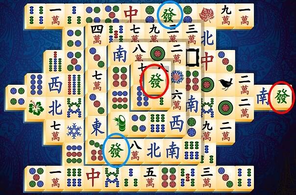 Anleitung zu Mahjong Solitär, Schritt 1
