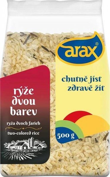 Arax Rýže parboiled dlouhozrnná s červenou rýží