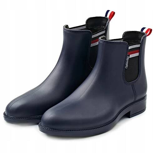 Pánske členkové topánky Rain Way tmavomodré 43