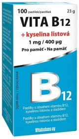 Vita B12 + kyselina listová 1 mg/400mcg tbl.30 - lékárna s rozvozem po Ostravsku a Těšínsku