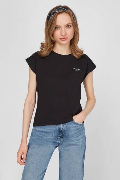 Pepe Jeans dámské černé tričko BLOOM