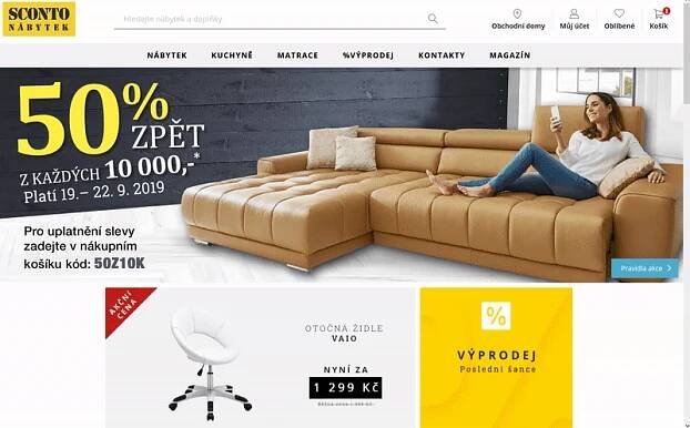 Sconto Nábytek sleva 45 % ❤️ 20 % + DPH • Kuponka.cz