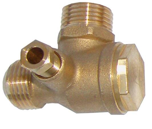 Spätný ventil pre kompresor 3/8" x 3/8" - vonkajší závit OMG