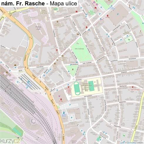 nám. Fr. Rasche - mapy | Kurzy.cz