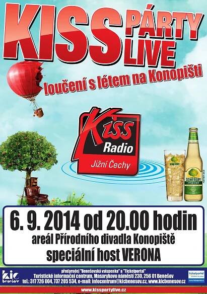 Kisspárty Live – Loučení s létem na Konopišti: Benešov