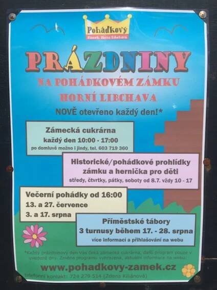 Pohádková zábava na celý den na zámku Horní Libchava - okres Česká Lípa | Ověřeno rodiči