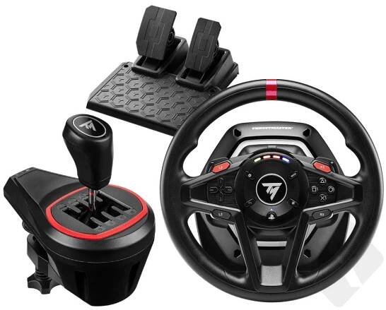 Thrustmaster T128 sada volantu a pedálů + Řadící páka TH8S Shifter pro PC, PS4 a PS5 | Kuma.cz