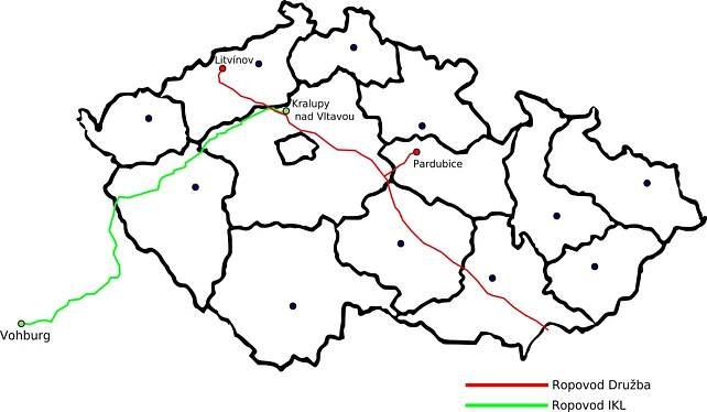 Ropovod Ingolstadt – Kralupy nad Vltavou – Litvínov – Wikipedie