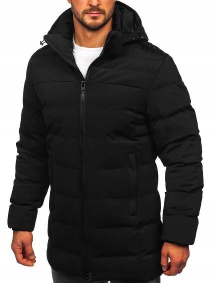 DLOUHÁ ZIMNÍ BUNDA S KAPUCÍ PÁNSKÁ ČERNÁ 51M2205 DENLEY_2XL Pohlaví muž