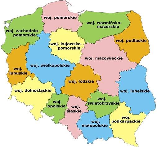 Administrativní dělení Polska – Wikipedie