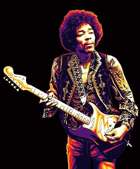 Jimi Hendrix Electric Vector