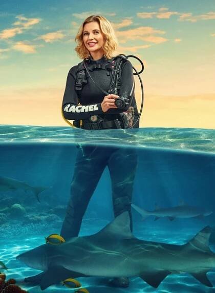 Rachel Riley on Shark! Celebrity Infested Waters