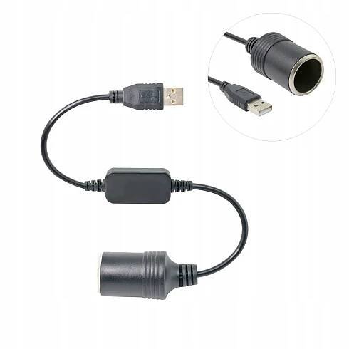 ADAPTÉR AUTO KONVERTOR USB ZÁSUVKA ZAPALOVAČE